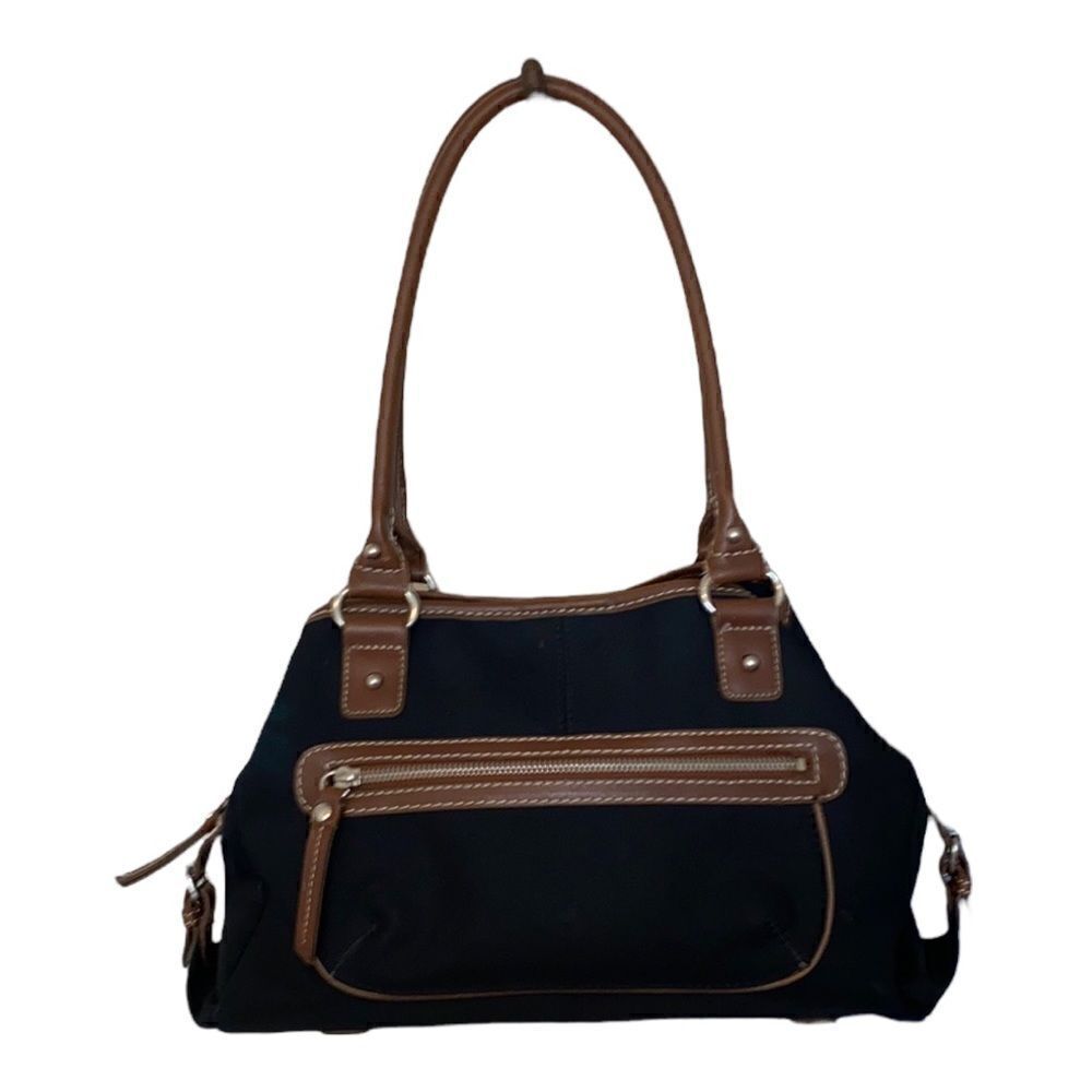 Chaps Canvas Hobo Satchel Bag